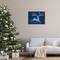 Stupell Industries Peace Jumping Deer Snowflakes Framed Giclee Art